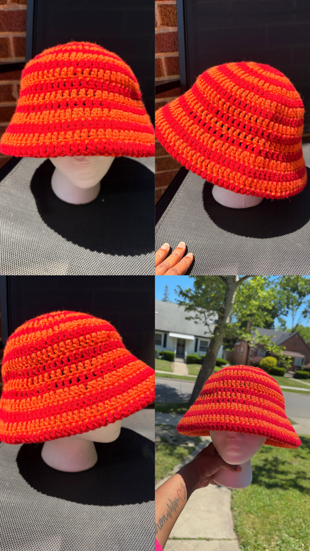 Handmade Custom Crochet Bucket Hat