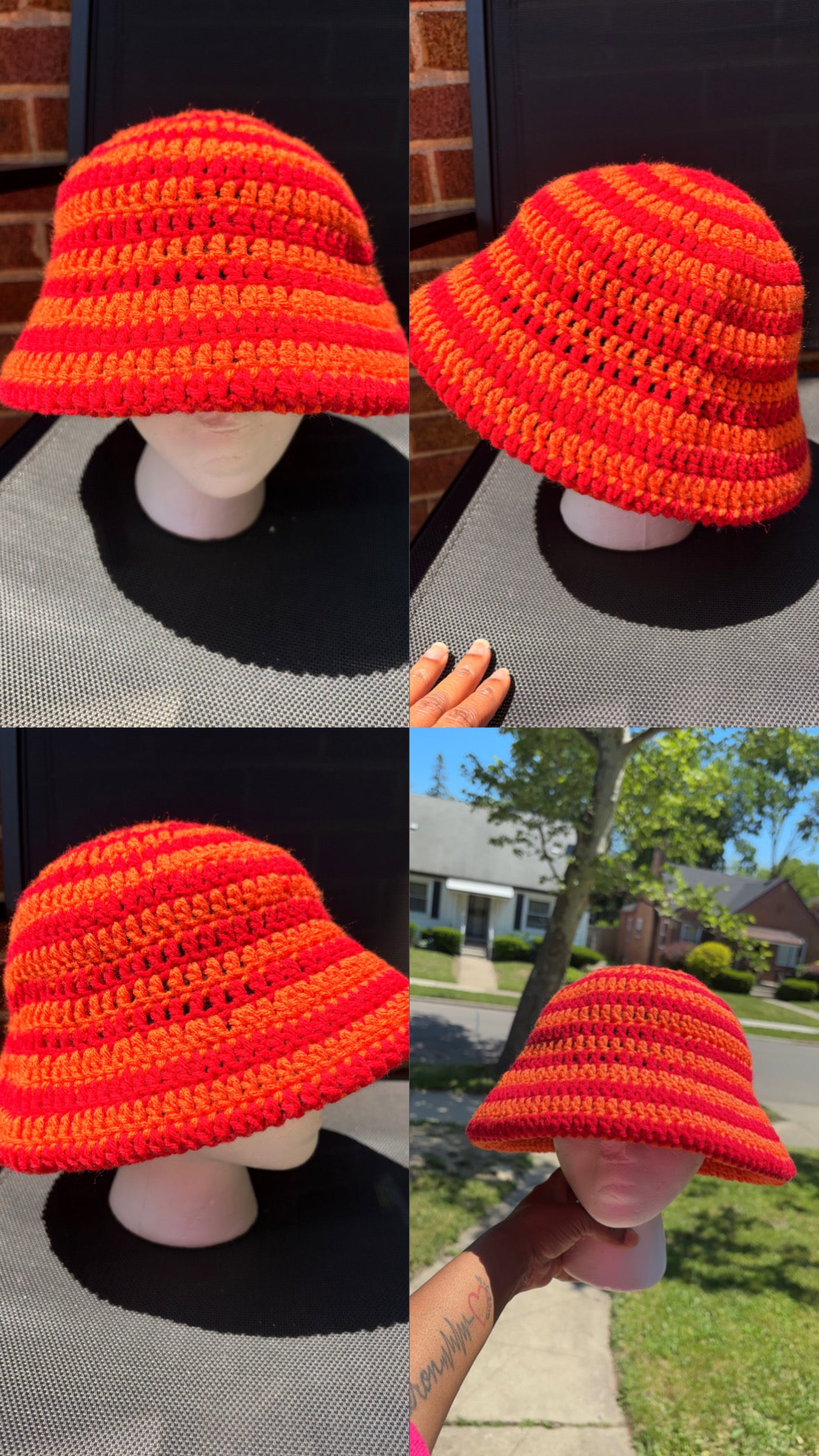 Handmade Custom Crochet Bucket Hat