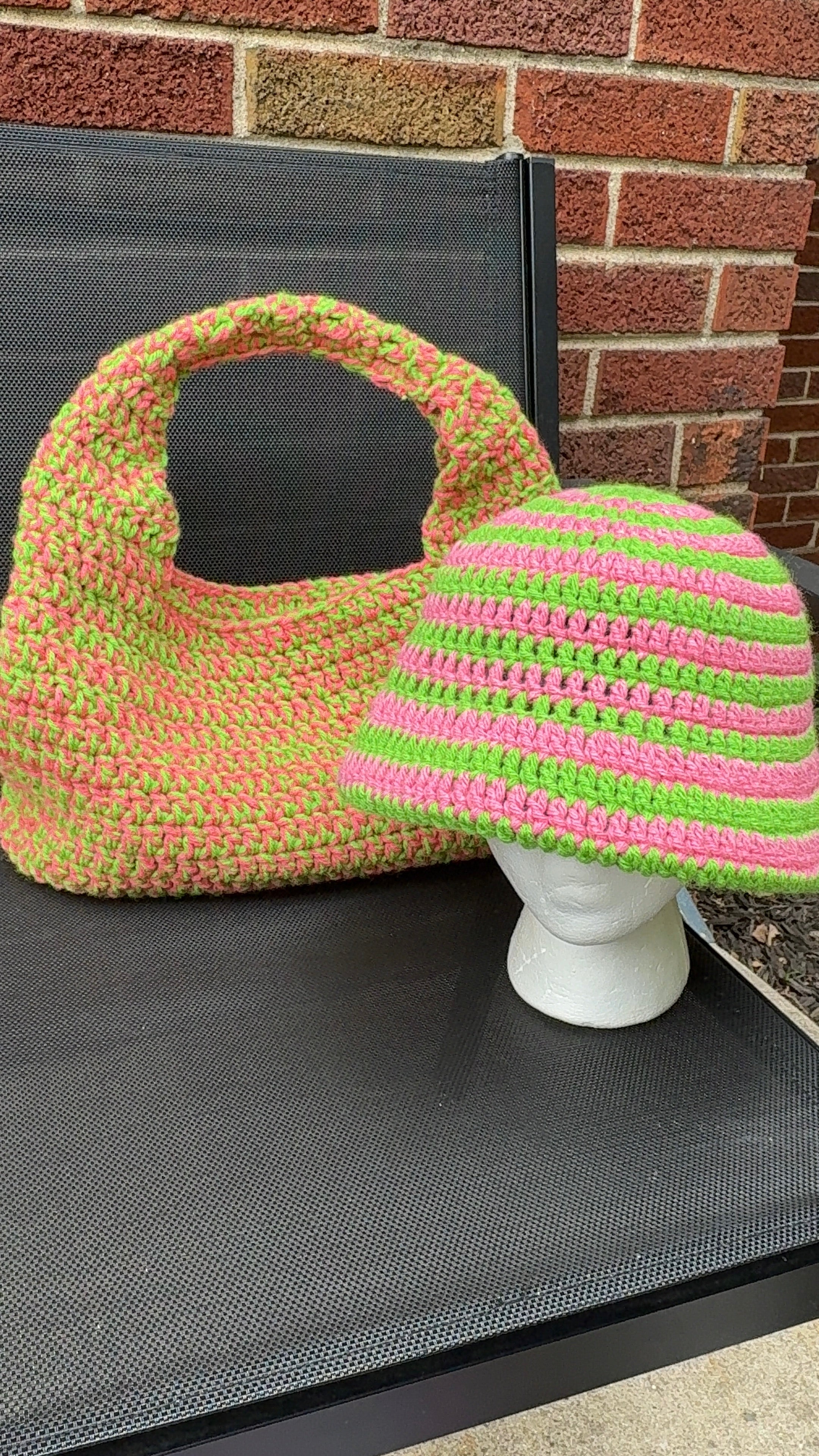 Handmade Custom Crochet Shoulder Bag